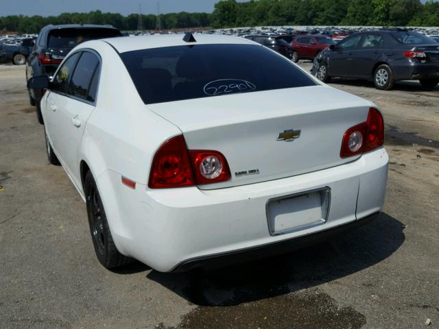 1G1ZA5EU6CF155272 - 2012 CHEVROLET MALIBU LS WHITE photo 3
