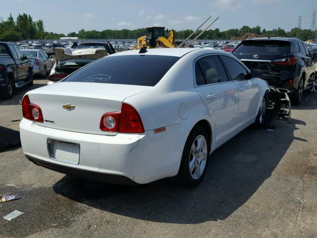 1G1ZA5EU6CF155272 - 2012 CHEVROLET MALIBU LS WHITE photo 4