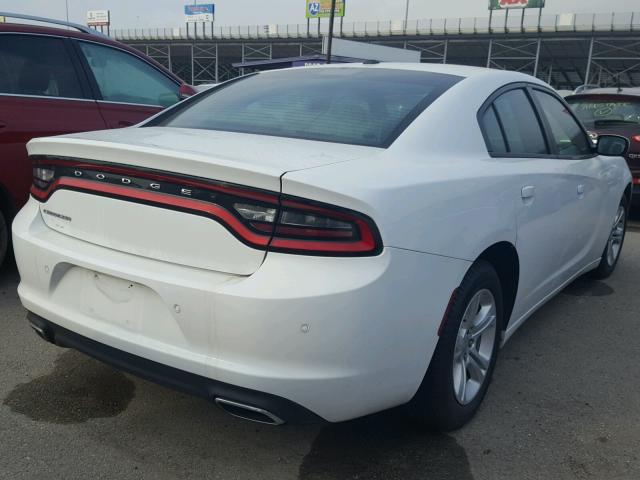 2C3CDXBG0HH546183 - 2017 DODGE CHARGER SE WHITE photo 4