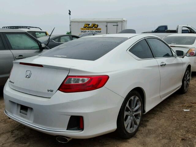 1HGCT2B86EA005421 - 2014 HONDA ACCORD WHITE photo 4