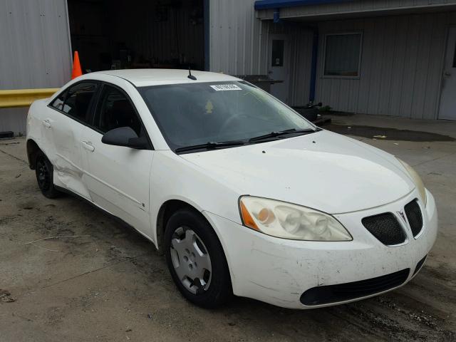 1G2ZF57B184115631 - 2008 PONTIAC G6 VALUE L WHITE photo 1