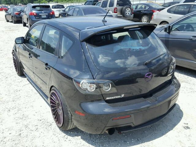 JM1BK34L081162001 - 2008 MAZDA SPEED 3 BLACK photo 3
