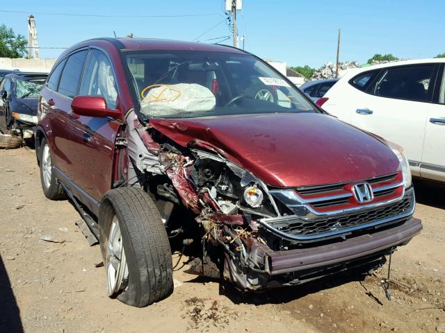 JHLRE4H76BC009887 - 2011 HONDA CR-V EXL RED photo 1