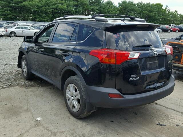 2T3ZFREV7EW097845 - 2014 TOYOTA RAV4 LE BLACK photo 3