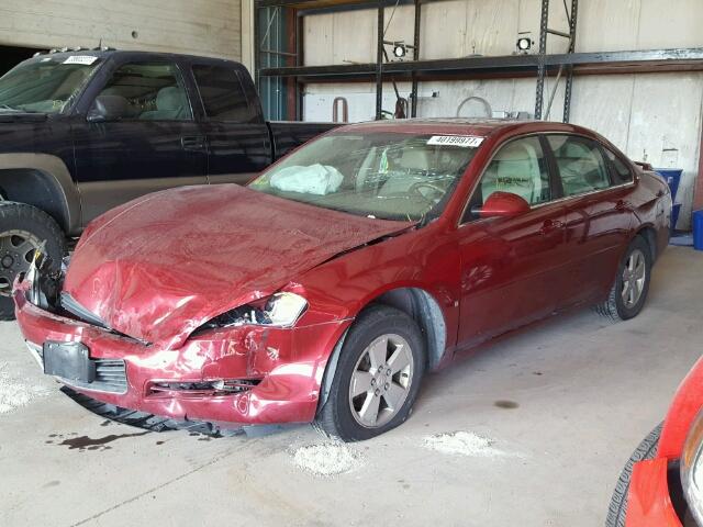 2G1WT58K289258146 - 2008 CHEVROLET IMPALA LT MAROON photo 2