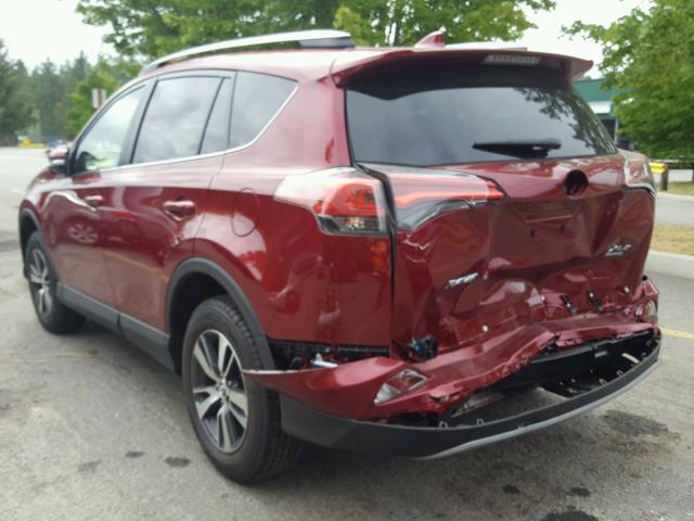 2T3RFREV2JW741200 - 2018 TOYOTA RAV4 ADVEN RED photo 3