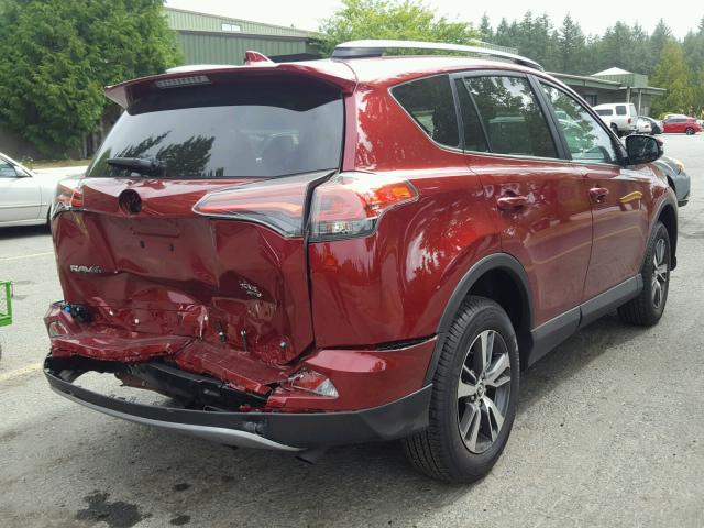 2T3RFREV2JW741200 - 2018 TOYOTA RAV4 ADVEN RED photo 4