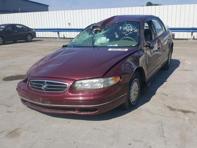 2G4WB52K8V1458232 - 1997 BUICK REGAL LS MAROON photo 2
