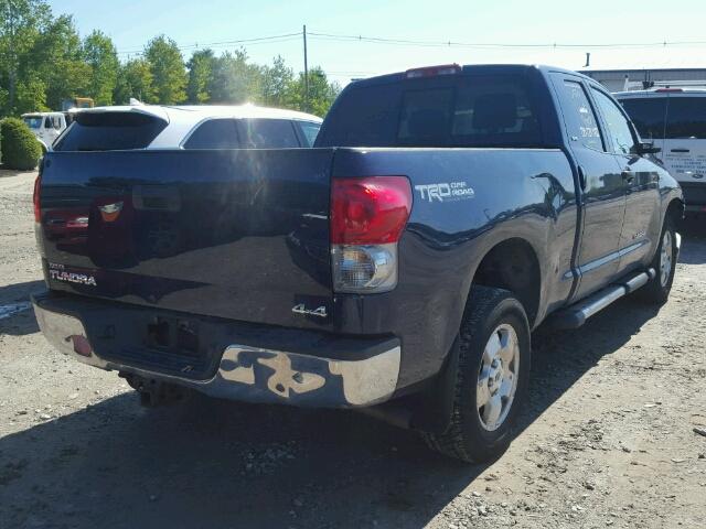 5TBBT54137S451763 - 2007 TOYOTA TUNDRA BLUE photo 4