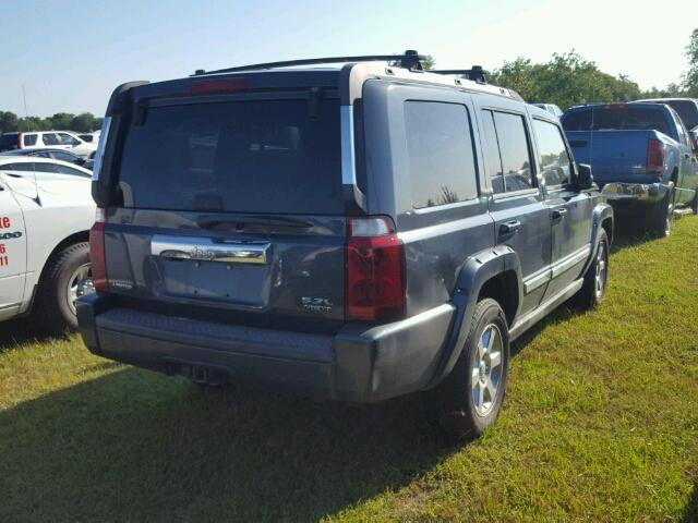 1J8HH58296C332615 - 2006 JEEP COMMANDER BLUE photo 4