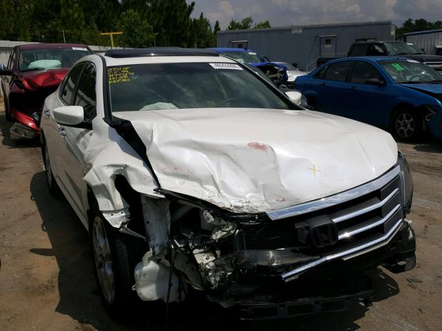 5J6TF1H59AL007802 - 2010 HONDA ACCORD CRO WHITE photo 1