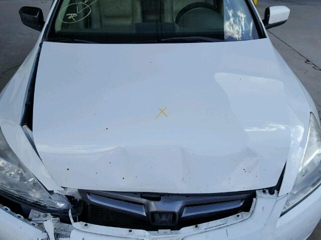 1HGCM66565A020859 - 2005 HONDA ACCORD EX WHITE photo 7