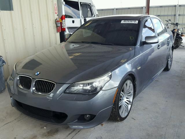 WBANW535X8CT53295 - 2008 BMW 550 I GRAY photo 2