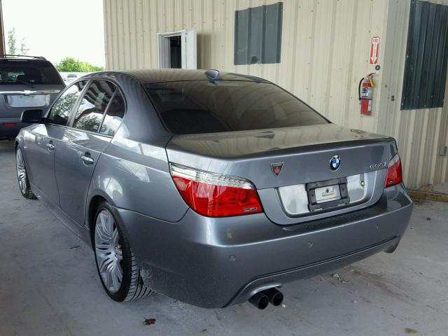 WBANW535X8CT53295 - 2008 BMW 550 I GRAY photo 3