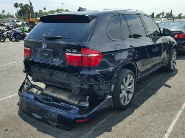 5UXFE8C51AL312442 - 2010 BMW X5 XDRIVE4 BLUE photo 4