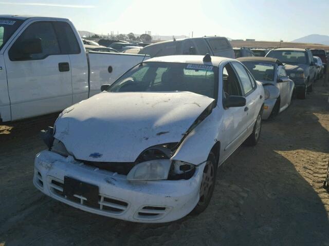 1G1JF524X17104254 - 2001 CHEVROLET CAVALIER L WHITE photo 2