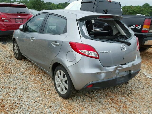 JM1DE1LY8D0164046 - 2013 MAZDA MAZDA2 SILVER photo 3