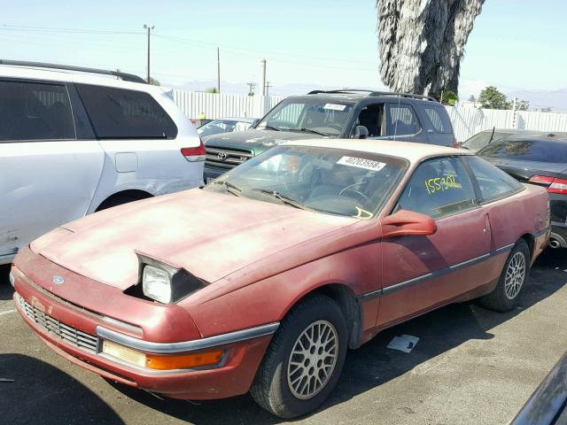 1ZVPT20C5M5127862 - 1991 FORD PROBE GL RED photo 2