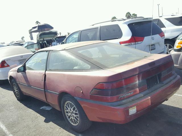 1ZVPT20C5M5127862 - 1991 FORD PROBE GL RED photo 3