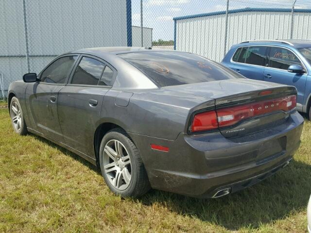 2C3CDXHG2EH263562 - 2014 DODGE CHARGER CHARCOAL photo 3