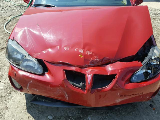 2G2WP552X81159089 - 2008 PONTIAC GRAND PRIX RED photo 7