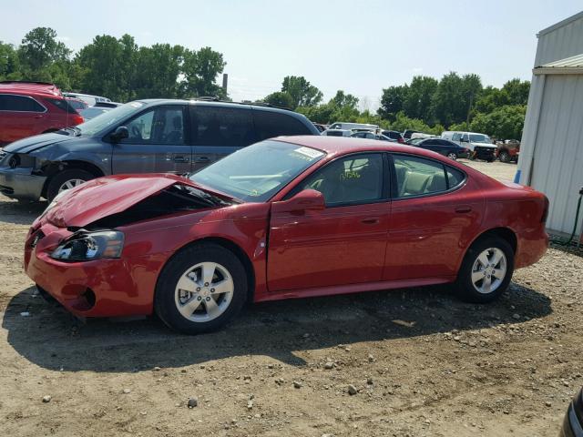 2G2WP552X81159089 - 2008 PONTIAC GRAND PRIX RED photo 9