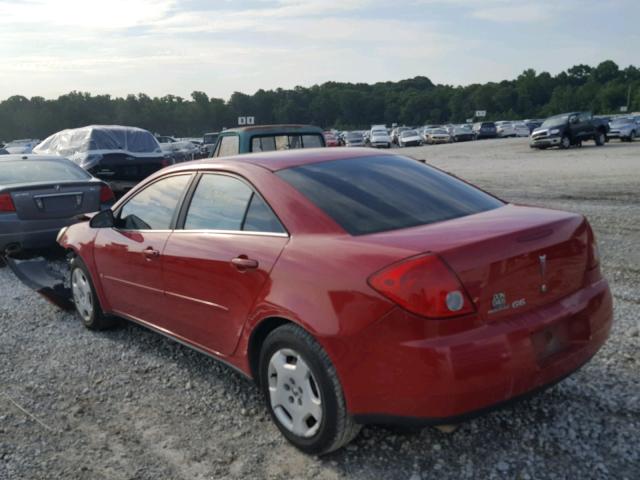 1G2ZF58B874180621 - 2007 PONTIAC G6 VALUE L RED photo 3