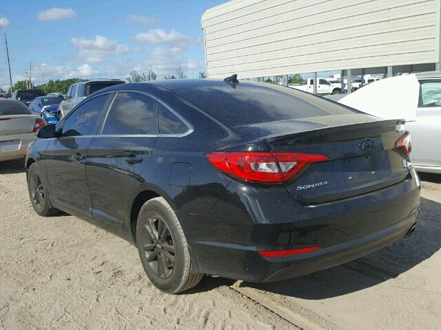 5NPE24AF6GH404900 - 2016 HYUNDAI SONATA SE BLACK photo 3