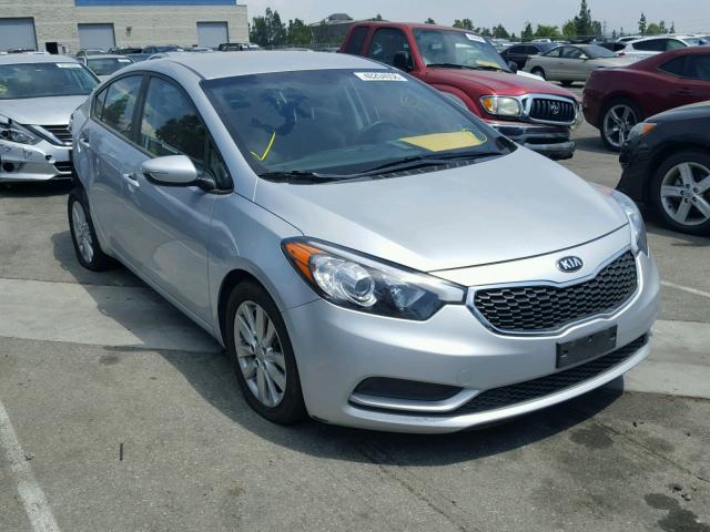 KNAFX4A68G5506282 - 2016 KIA FORTE LX SILVER photo 1