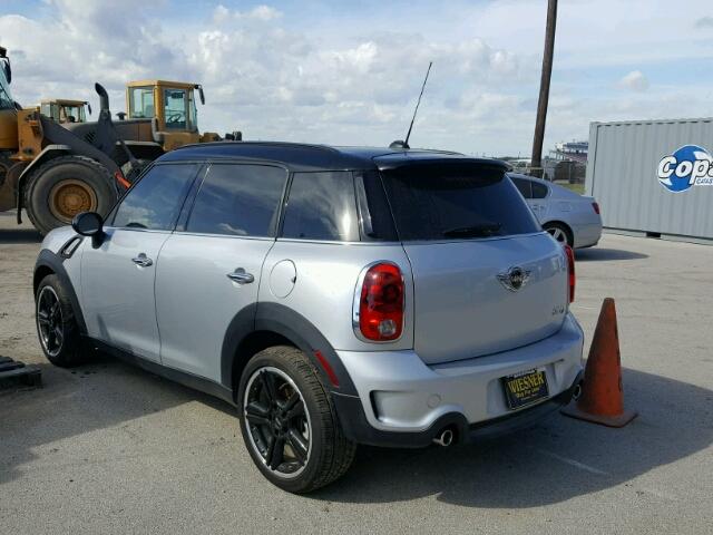 WMWZC3C53DWP21226 - 2013 MINI COOPER S C SILVER photo 3