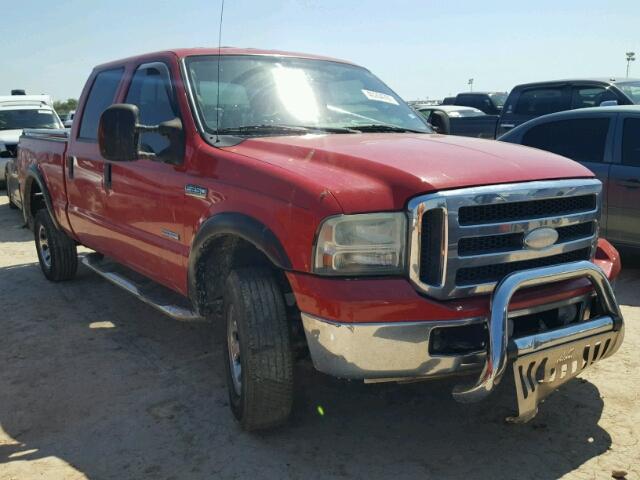 1FTSW21P05EC49830 - 2005 FORD F250 RED photo 1