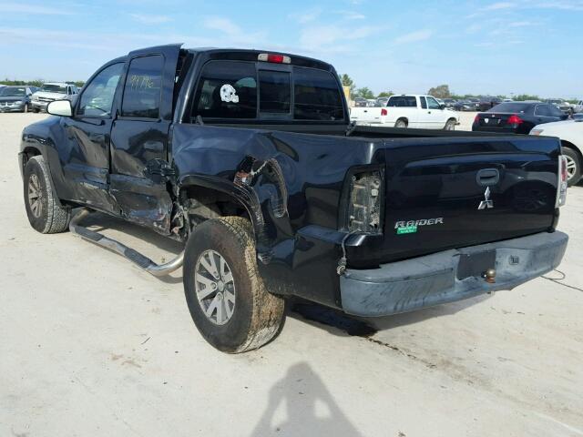 1Z7HC28K68S572755 - 2008 MITSUBISHI RAIDER LS BLACK photo 3