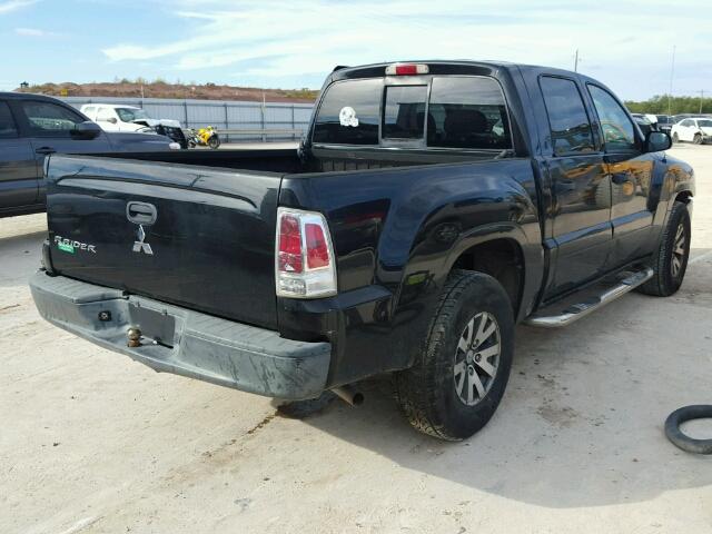 1Z7HC28K68S572755 - 2008 MITSUBISHI RAIDER LS BLACK photo 4