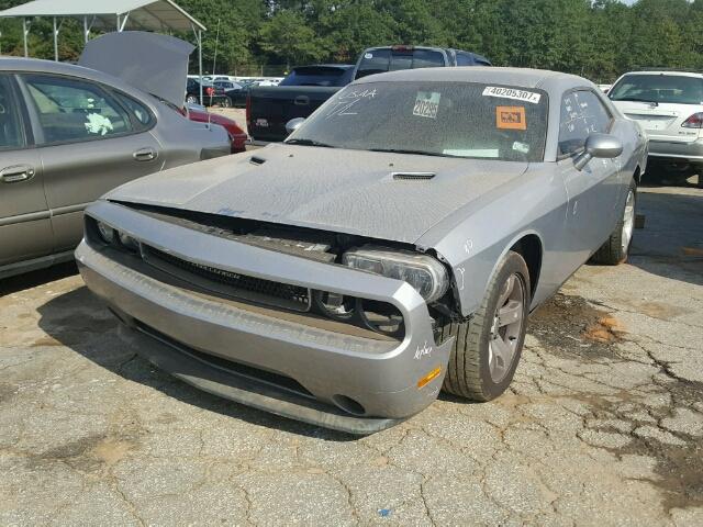 2C3CDYAG2EH136634 - 2014 DODGE CHALLENGER SILVER photo 2