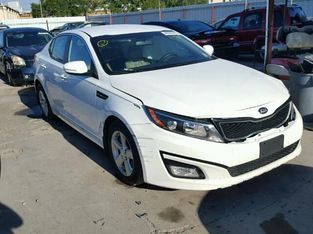 KNAGM4A72E5517118 - 2014 KIA OPTIMA LX WHITE photo 1