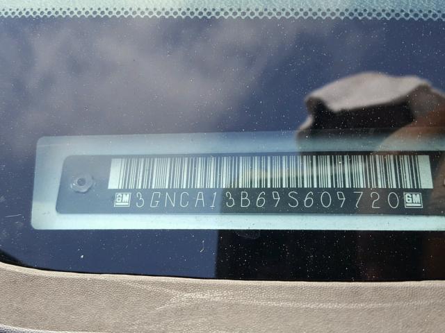 3GNCA13B69S609720 - 2009 CHEVROLET HHR LS Blanco foto 10