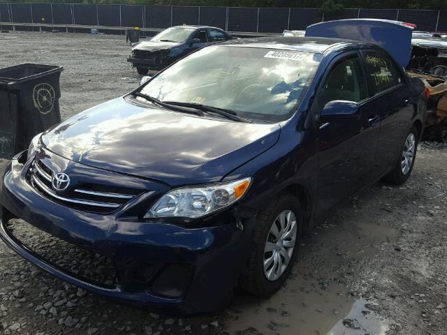 2T1BU4EE4DC113177 - 2013 TOYOTA COROLLA BA BLUE photo 2