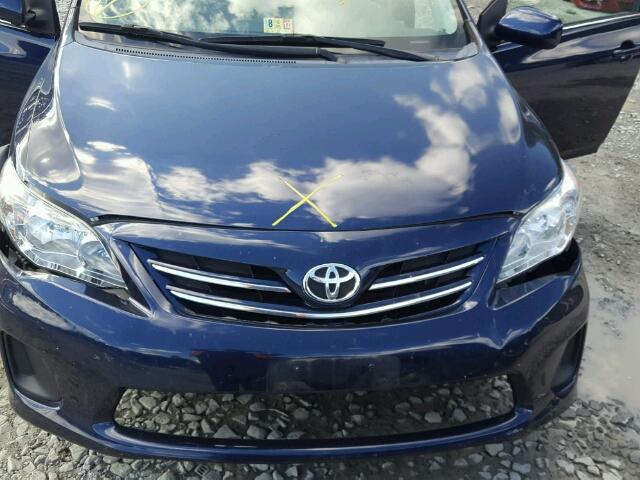 2T1BU4EE4DC113177 - 2013 TOYOTA COROLLA BA BLUE photo 7