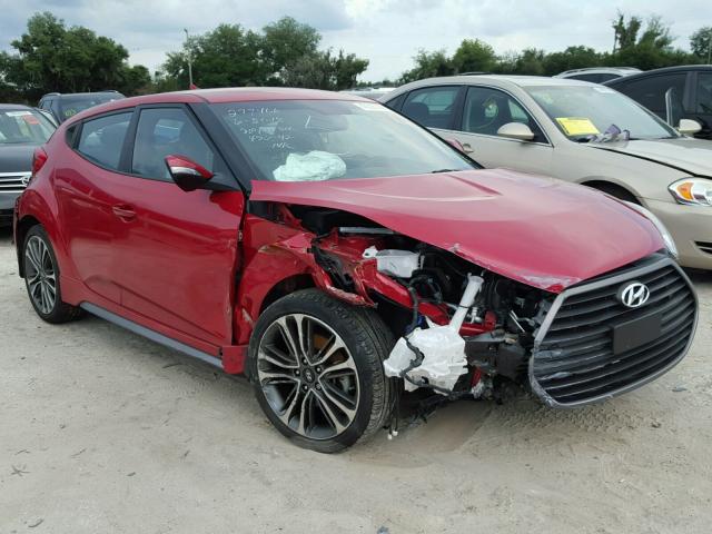 KMHTC6AE4GU279338 - 2016 HYUNDAI VELOSTER T RED photo 1