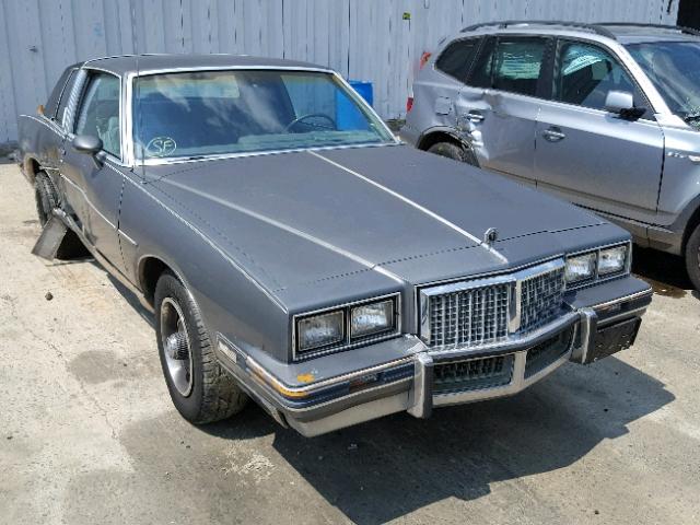2G2GP37H0G2221621 - 1986 PONTIAC GRAND PRIX GRAY photo 1
