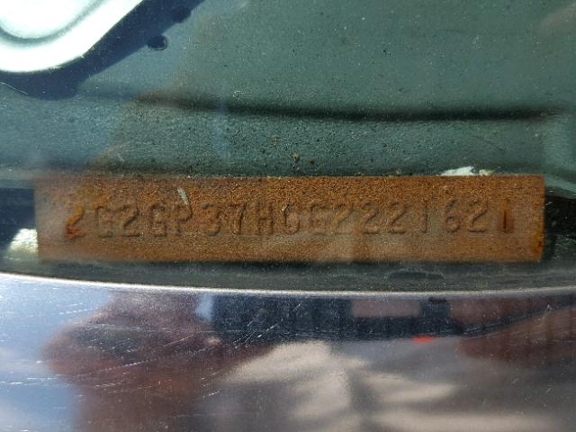 2G2GP37H0G2221621 - 1986 PONTIAC GRAND PRIX GRAY photo 10