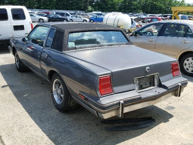 2G2GP37H0G2221621 - 1986 PONTIAC GRAND PRIX GRAY photo 3