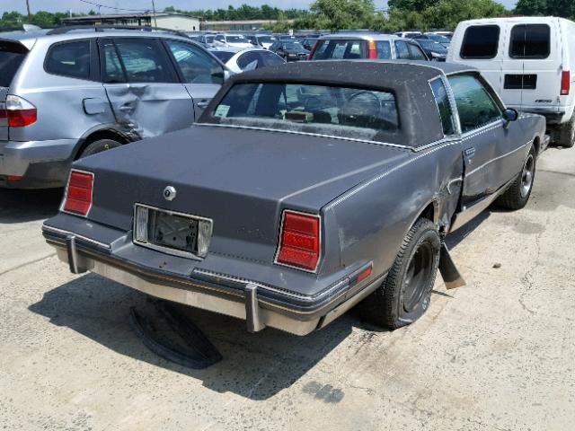 2G2GP37H0G2221621 - 1986 PONTIAC GRAND PRIX GRAY photo 4