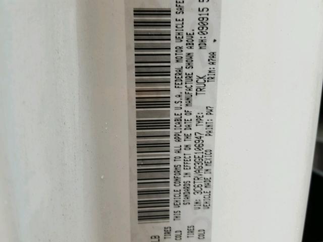 3C6TRVAG3GE106947 - 2016 RAM PROMASTER 白色 照片 10