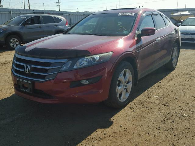 5J6TF2H58BL004607 - 2011 HONDA ACCORD CRO RED photo 2