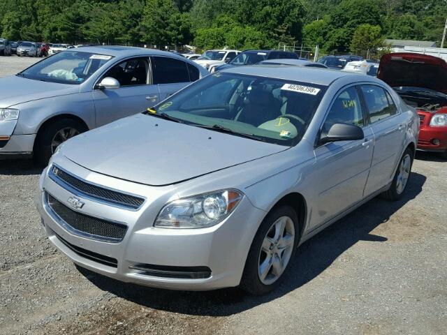 1G1ZA5EU6BF279363 - 2011 CHEVROLET MALIBU LS SILVER photo 2