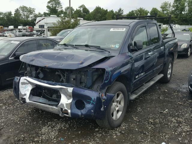 1N6AA07B37N233826 - 2007 NISSAN TITAN BLUE photo 2