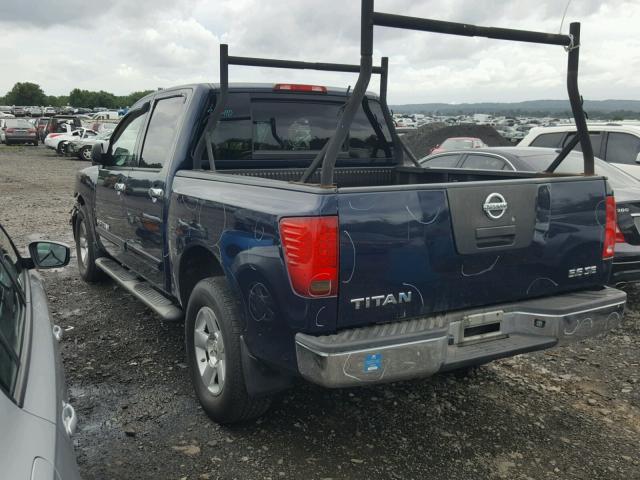 1N6AA07B37N233826 - 2007 NISSAN TITAN BLUE photo 3