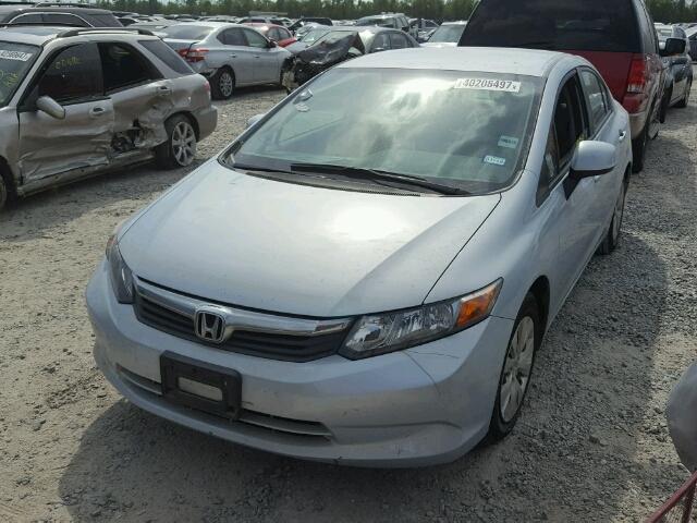 2HGFB2F57CH545570 - 2012 HONDA CIVIC BLUE photo 2