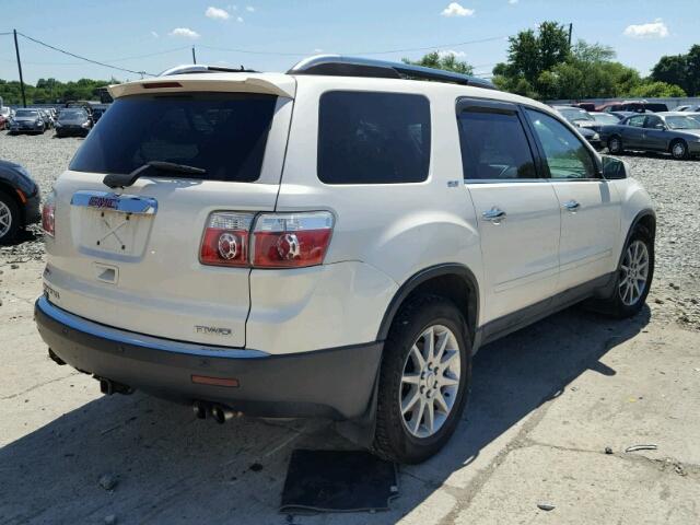 1GKEV33D09J141816 - 2009 GMC ACADIA SLT თეთრი ფოტო 4